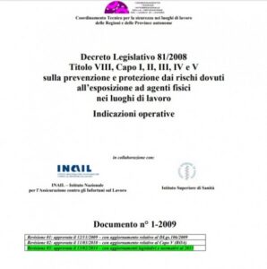 Esposizione agenti fisici luoghi di lavoro