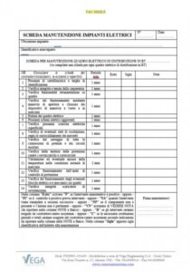 Schede di Verifica Impianto Elettrico BT