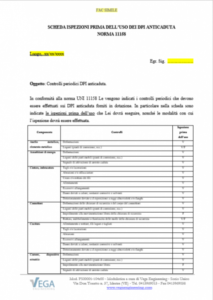 Modulo scheda DPI Anticaduta